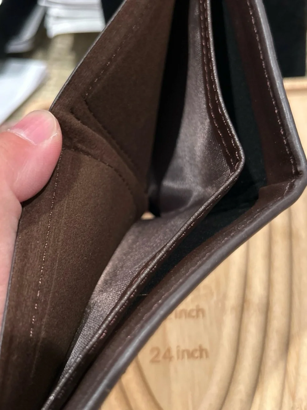 Black Leather Card & Key Holder Wallet for Men
